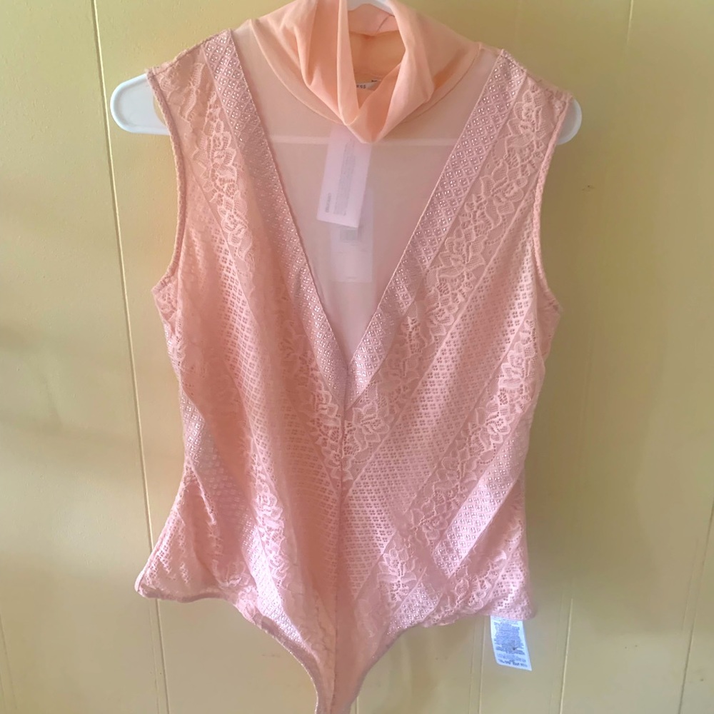 GUESS Lace and Mesh Bodysuit
